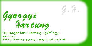 gyorgyi hartung business card